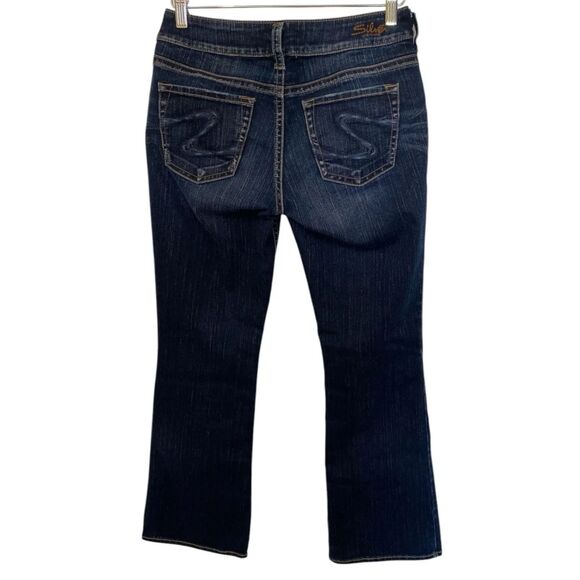 Silver Suki Women's Whiskered Jeans, Low Rise, Bootcut, Embroidered Fit 28"x30" - Picture 2 of 11